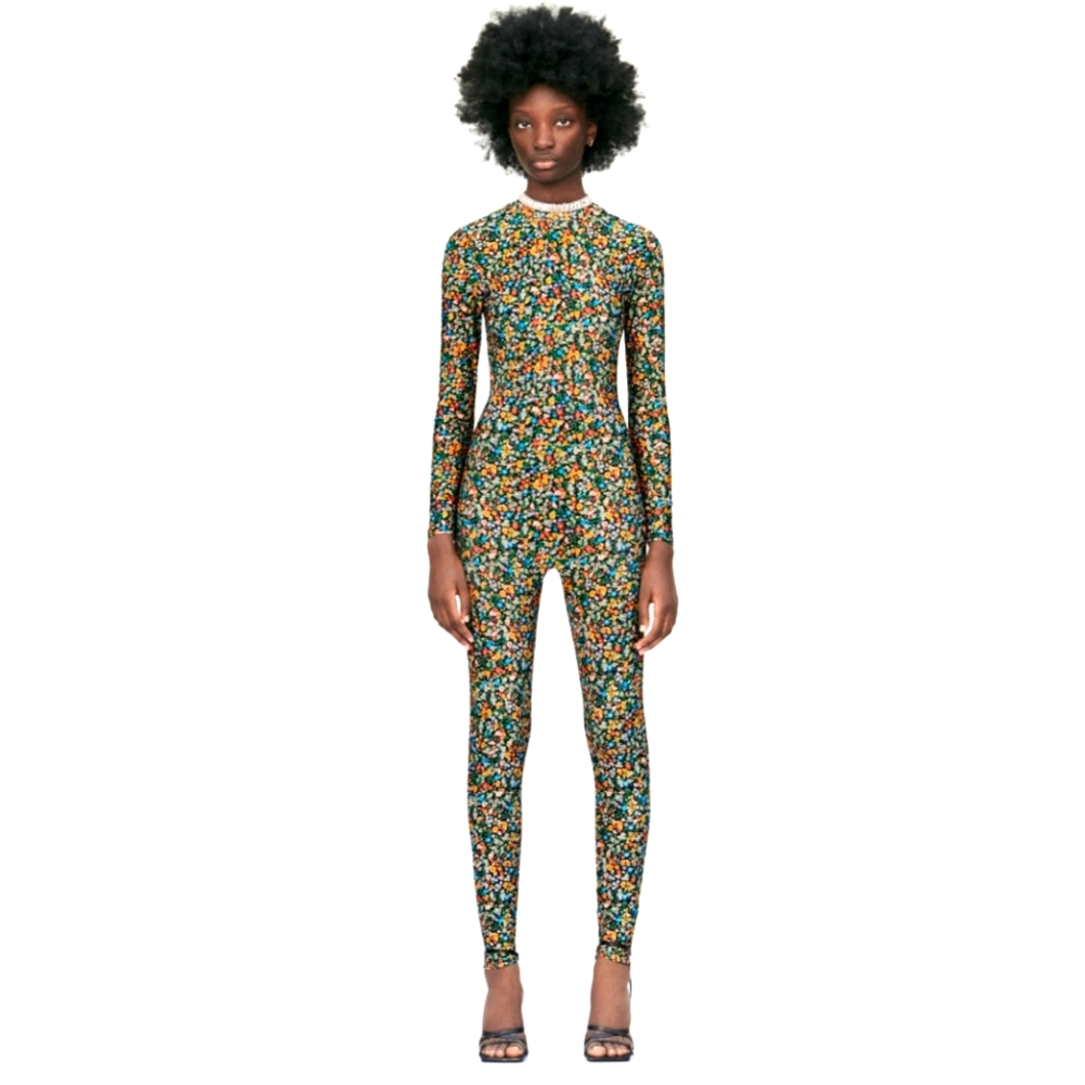Zara Floral Jumpsuit- New! Size (S)